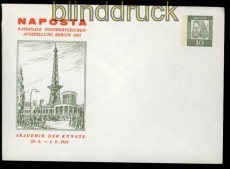 Berlin Privat-Umschlag PU 29/7 NAPOSTA Berlin 1963 ungebraucht (31854)