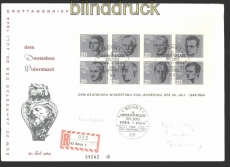 Bund Mi # Block 3 auf Ersttagsbrief FDC SSt. Bonn (30401)