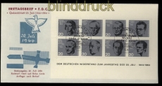 Bund Mi # Block  3 Widerstandskmpferblock auf Ersttagsbrief FDC (31949)