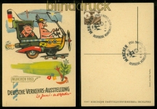 Bund Mi # 167/70 auf vier DVA Sonderkarten mit SSt. Sonderstempel  (41112)