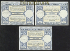 Drei Internationale Antwortscheine Mi # 3 Mnchengladbach 1963 (42740)