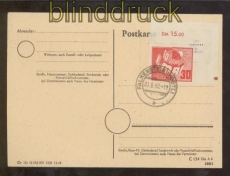 DDR Mi #  250 auf Blanko-Ersttagskarte FDC 60 Jahre 1. Mai (44706)