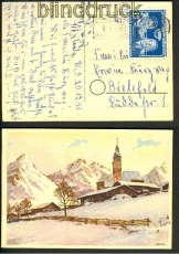 DDR Mi # 296 EF auf AK Halle/Saale 20.12.1951 (17512)