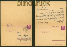 DDR GSK P 74 gestempelt mit Antwortkarte (41177)