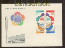 DDR Mi #  901/04 4er-Block Ersttagsbrief FDC Sonderstempel SSt. (44720)