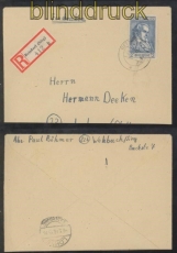 franz. Zone Mi # 12 EF R-Brief Betzdorf 2.5.1946 (44204)