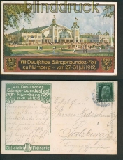Bayern Festpostkarte Dt. Sngerbundesfest 1912 SSt. (26944)