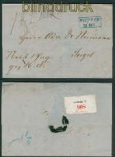 Hannover Paketbegleitbrief aus Meppen nach Sgel 25.11.1862 (26226)