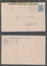 B�hmen und M�hren Mi # 40 EF Ortsbrief Prag 1940 (43208)