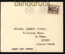 dt. Reich Besetz. 2. WK Jersey Mi # 5 auf FDC Ersttagsbrief (29279)