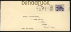 dt. Reich Besetz. 2. WK Jersey Mi # 7 auf FDC Ersttagsbrief (29285)