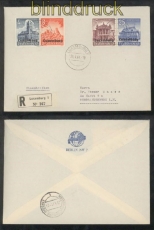Luxemburg Mi # 34, 37, 39 + 40 in MiF auf R-Brief 24.4.1941 nach Neubrandenburg (43030)
