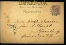dt. Reich GSK mit T+T Stempel ELGERSBURG 1873 (34442)
