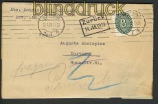 dt. Reich Dienst Mi # 116 EF Dortmund 9.1.1928 (20501)