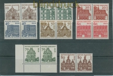 Berlin Mi # 242/49 kleine Bauten waagerechte Paare postfrisch (27539)