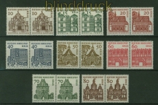 Berlin Mi # 242/49 waagerechte Paare Kleine Bauwerke postfrisch (41761)