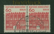 Berlin Mi # 247 waagerechtes Paar Kleine Bauwerke gestempelt (41762)
