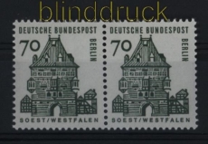 Berlin Mi # 248 waagerechtes Paar Kleine Bauwerke postfrisch (28089)