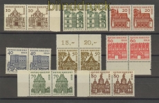 Berlin Mi # 242/49 kleine Bauten waagerechte Paare postfrisch (18023)