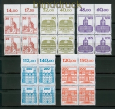 Berlin Mi # 673/77 Burgen & Schl�sser 4er-Bl�cke postfrisch (27549)