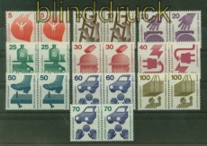 Berlin Mi # 402/11 und 453 Unfallverhtung waagerechte Paare postfrisch (41363)