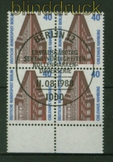 Berlin Mi # 816 Sehenswrdigkeiten 4er-Block gestempelt SSt. (41796)