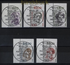 Berlin Mi # 824/28 Frauen Eckrand oben links Sonderstempel (31637)