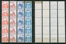 Berlin Mi # 533, 588, 673 und 676 postfrische 5er-Streifen mit Nummer (27547)