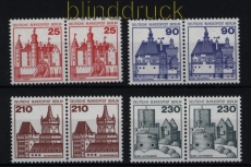 Berlin Mi # 587/90 postfrisch waagerechte Paare (32874)