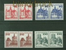 Berlin Mi # 587/90 postfrisch waagerechte Paare (41366)