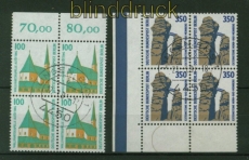 Berlin Mi # 834/35 Sehenswrdigkeiten 4er-Blcke gestempelt SSt. (41798)