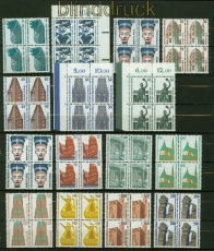Berlin Mi # 793/874 postfrisch Sehenswrdigkeiten 4er-Blcke (41793)
