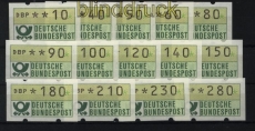 Bund ATM 1981 Mi # 1 Versandstellensatz 1 postfrisch (28227)