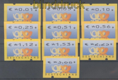 Bund ATM 2002 Mi # 4.1 Versandstellensatz 1 komplett postfrisch (45225)