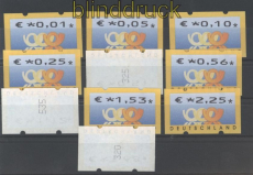 Bund ATM 2002 Mi # 4.1 Versandstellensatz 1 postfrisch (30503)