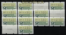 Bund ATM 1981 Mi # 1 Versandstellensatz 1 postfrisch teilweise mit Nummern (28242)