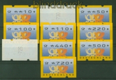 Bund ATM 1999 Mi # 3.3 Versandstellensatz 2 postfrisch teilw. mit Nummer (40076)