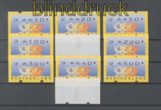 Bund ATM 1999 Mi # 3.3 Versandstellensatz 2 postfrisch teilw. mit Nummer (43416)