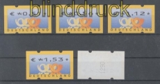 Bund ATM 2002 Mi # 4.1 Versandstellensatz 2 postfrisch (44402)