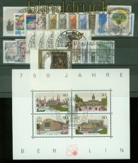 Berlin 1987 kompletter Jahrgang gestempelt Sonderstempel Berlin ohne C + D (35403)