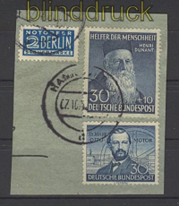 Bund Mi #  159 gestempelt 30 Pfg Helfer der Menschheit 1952 (23767)