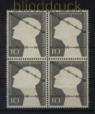 Bund Mi #  165 postfrischer 4er-Block Deutsche Kriegsgefangene (33453)