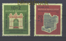 Bund Mi #  171/72 postfrisch IFRABA 1953 (17090)