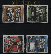 Bund Mi #  270/73 postfrisch Wohlfahrt 1957 (28148)