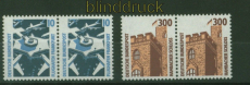 Bund Mi # 1347/48 postfrisch Sehenswrdigkeiten waagerechte Paare (34146)