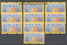 Bund ATM 2002 Mi # 4.1 Versandstellensatz 1 komplett postfrisch (45227)