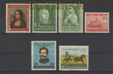 Bund Mi #  148, 149, 151, 152, 155 + 160  postfrsich (23738)