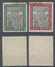 Bund Mi #  139/40 postfrisch Marienkirche geprft Schlegel BPP (43457)