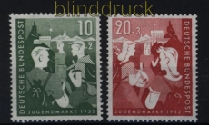 Bund Mi #  153/54 postfrisch Bundesjugendplan (31656)