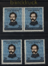 Bund Mi #  155 4 x postfrisch Carl Schurz (33450)